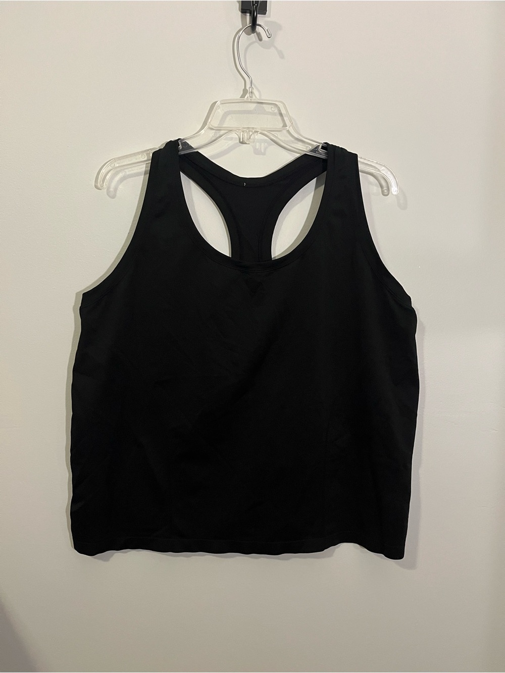 FABLETICS Black Loose Fit Racerback Cropped Athletic Tank Top